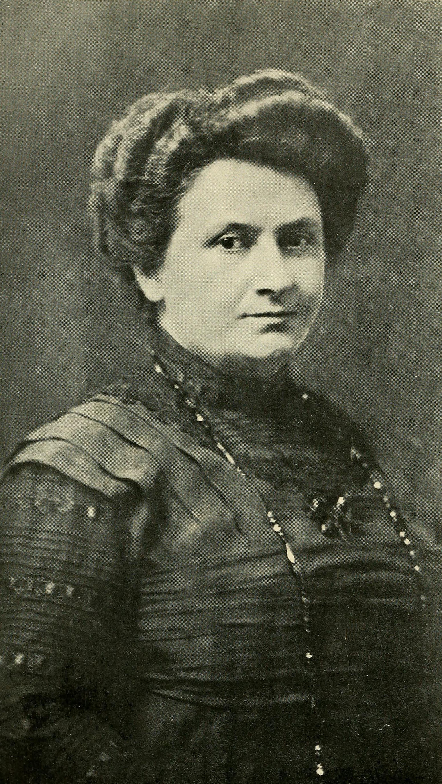 Dr. Maria Montessori in academic dress as a physician and educator