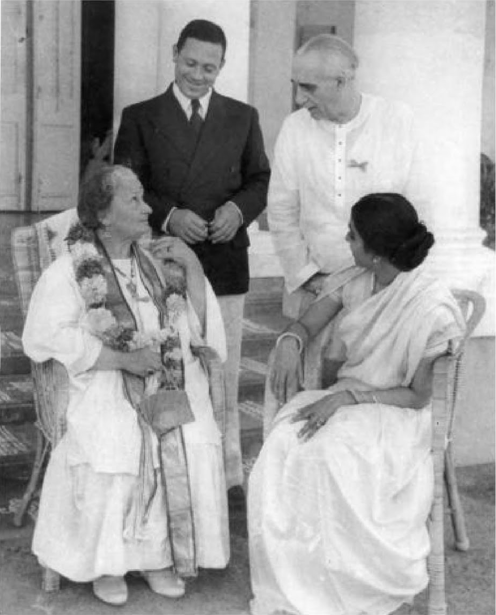 Dr. Maria Montessori with her son Mario Montessori in India, 1939
