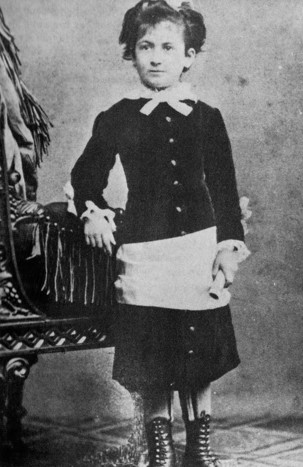 Maria Montessori as a young girl, photographed around 1880